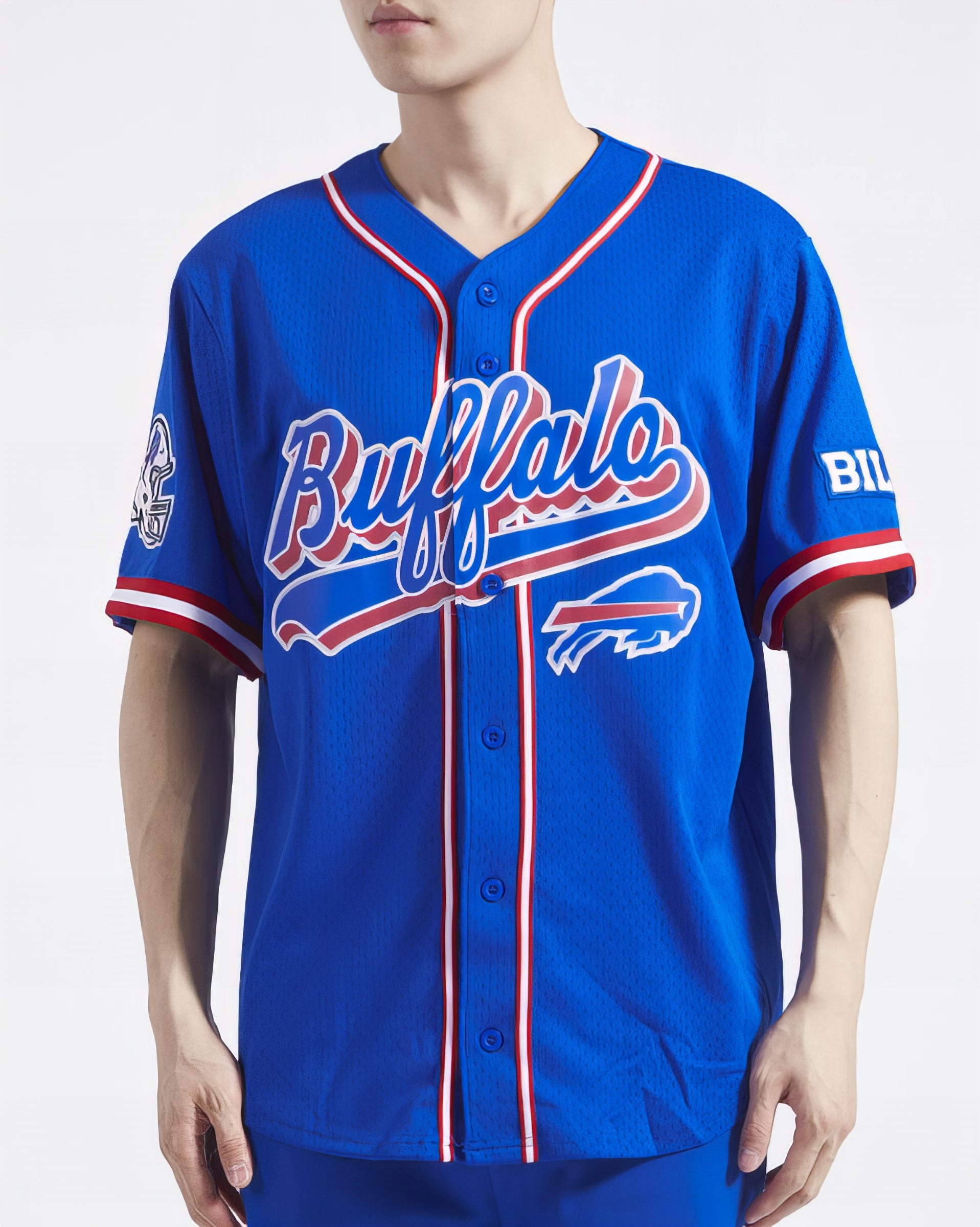 Camiseta De Béisbol Mesh Button Down Pro Standard Bills