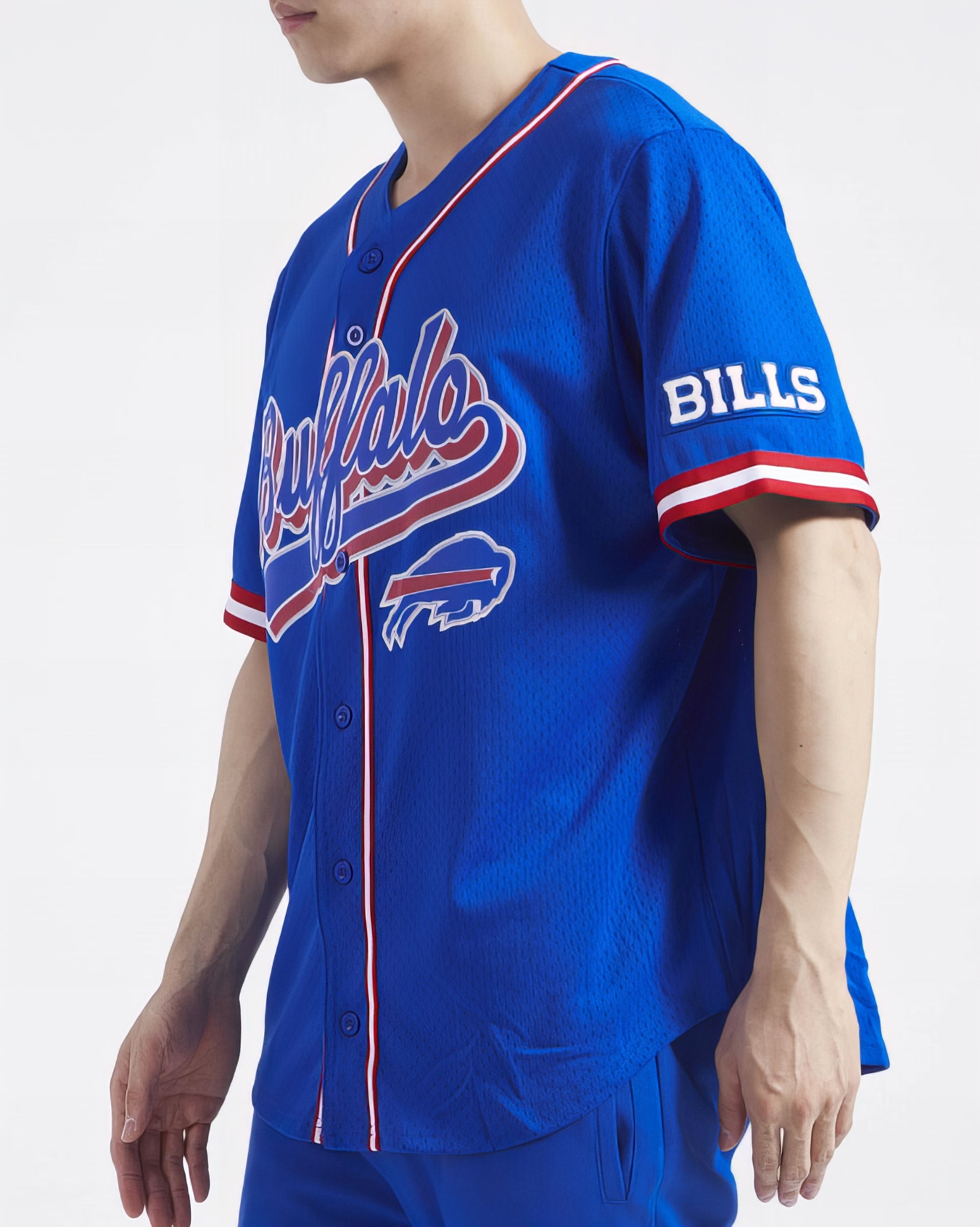 Camiseta De Béisbol Mesh Button Down Pro Standard Bills