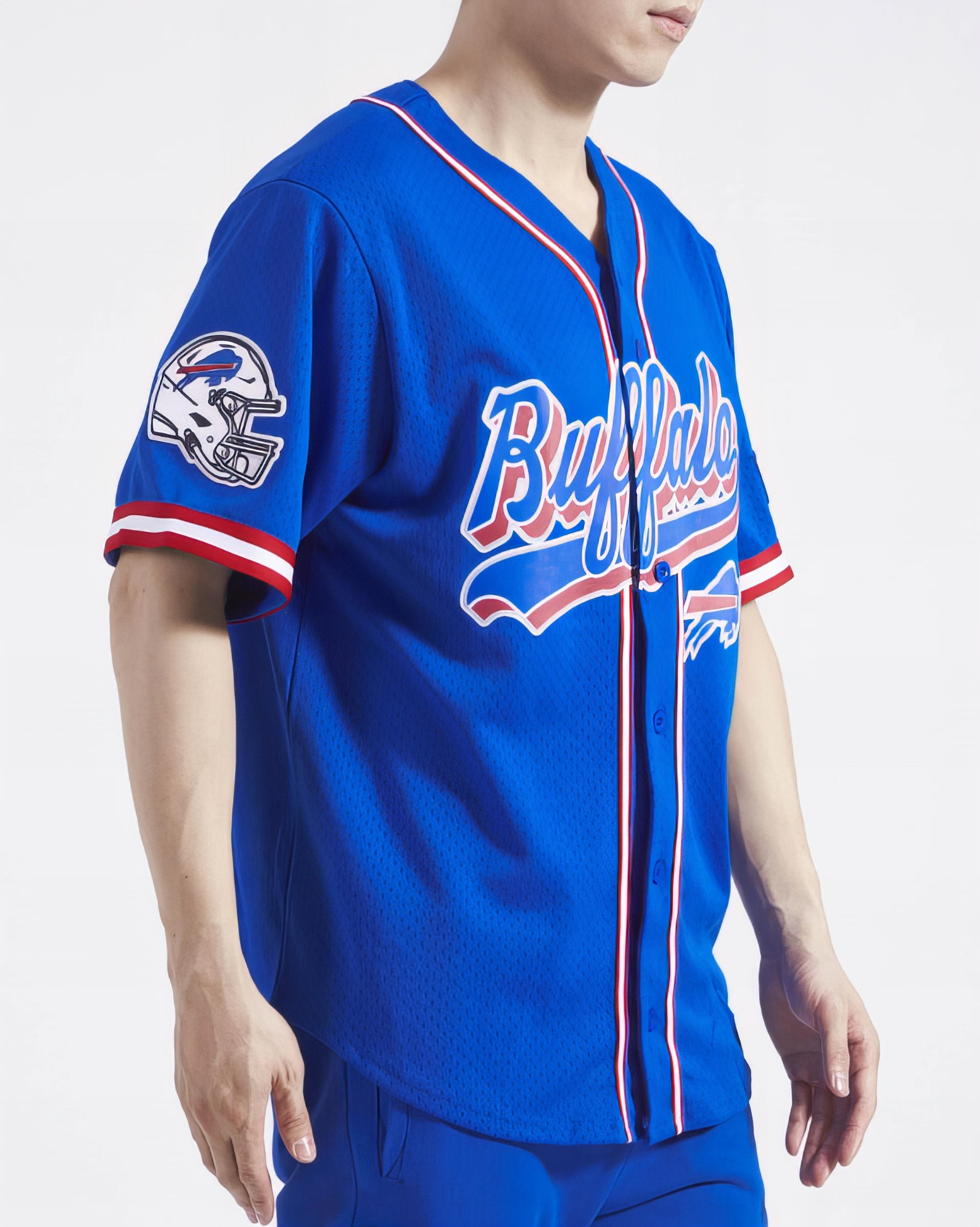 Camiseta De Béisbol Mesh Button Down Pro Standard Bills