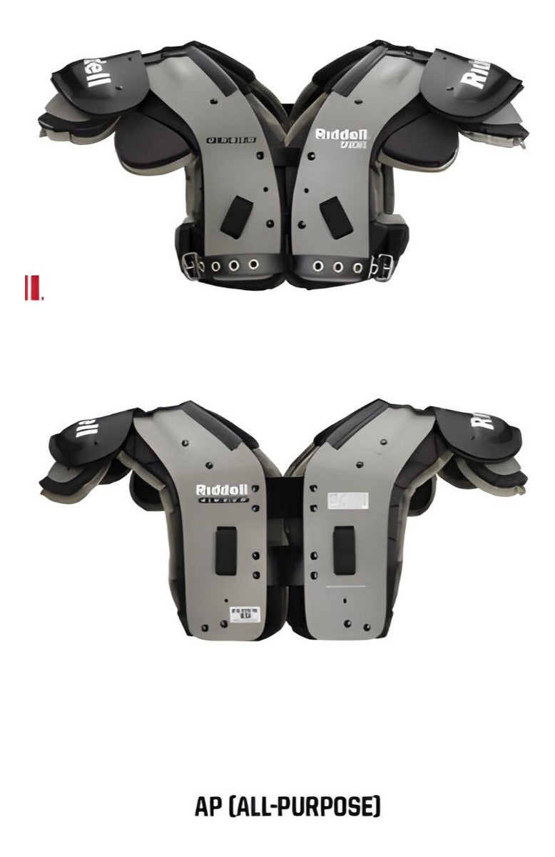 Football Pads Youth Riddell Sizing Charts Shoulder Pads: A Visual
