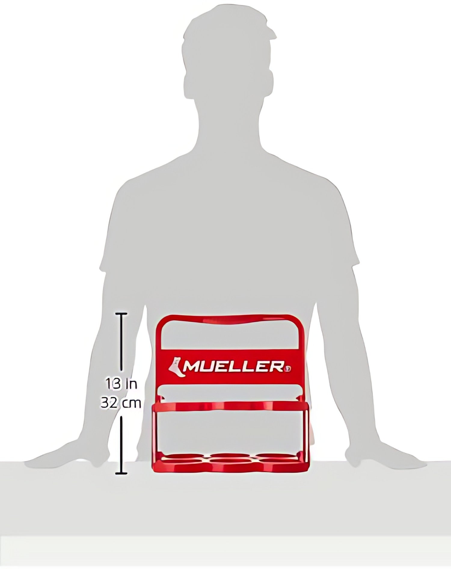Porta Botella De Plástico Para 6 Pzs Plegable Mueller Roja