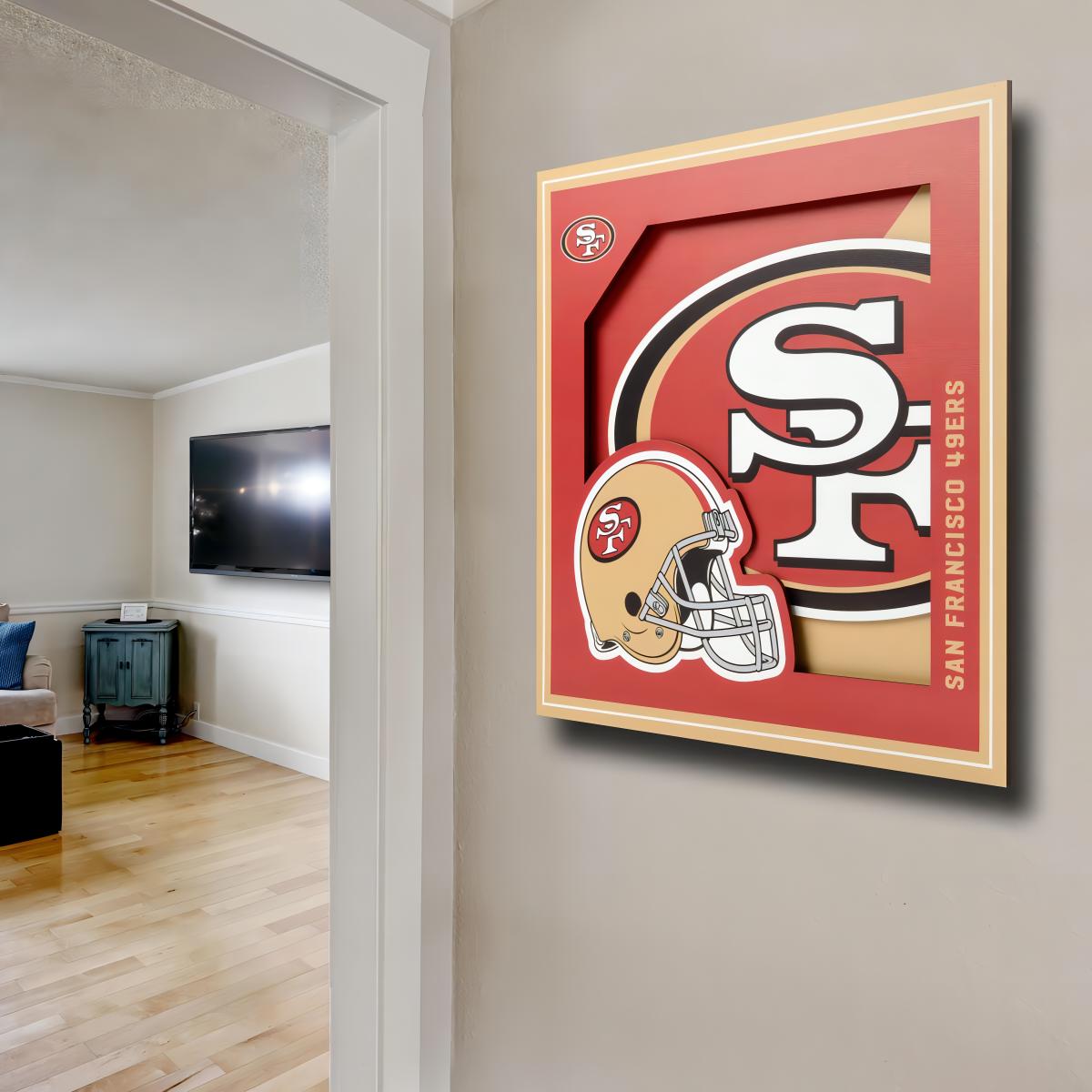 Cuadro NFL You The Fan 3D Logo 49Ers