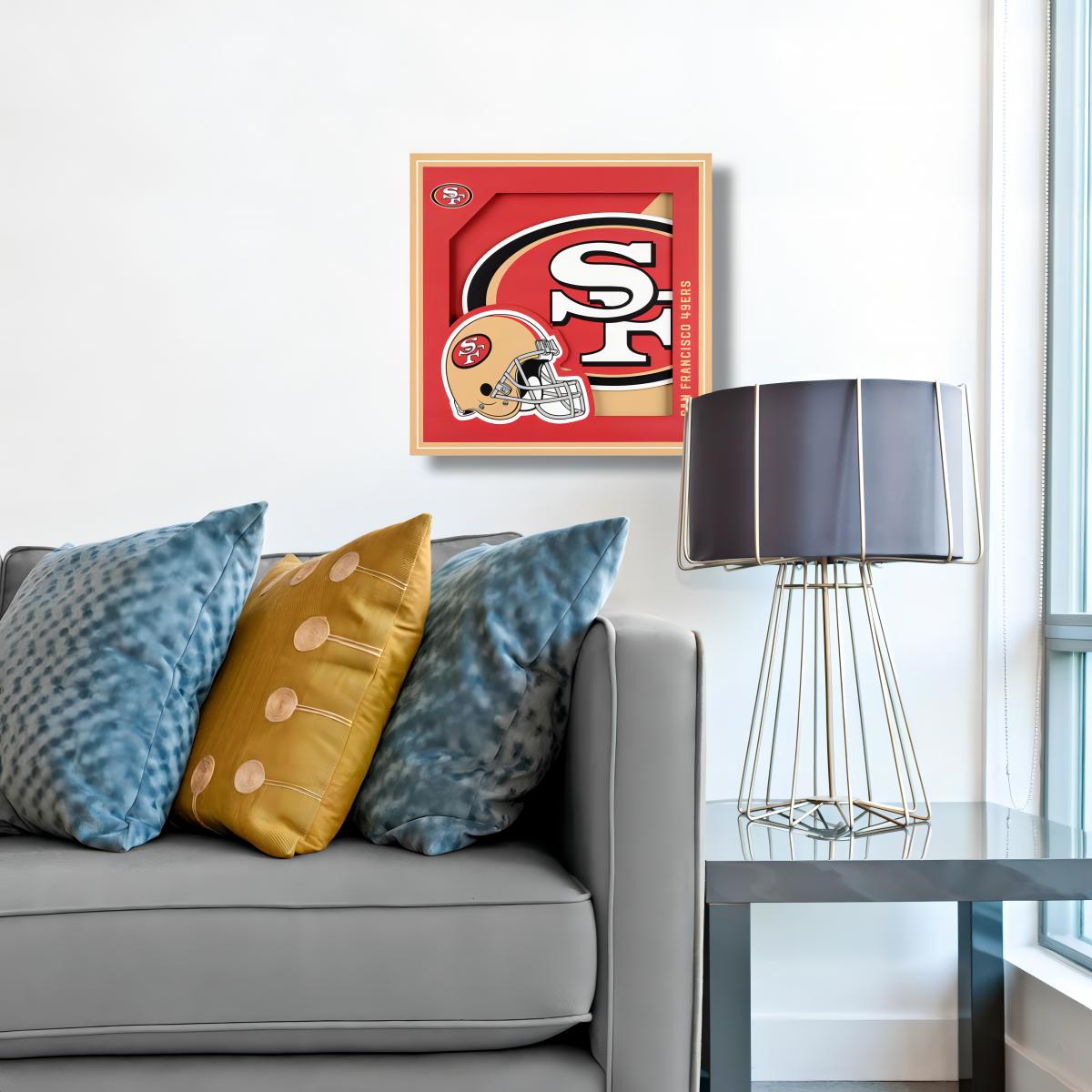 Cuadro NFL You The Fan 3D Logo 49Ers