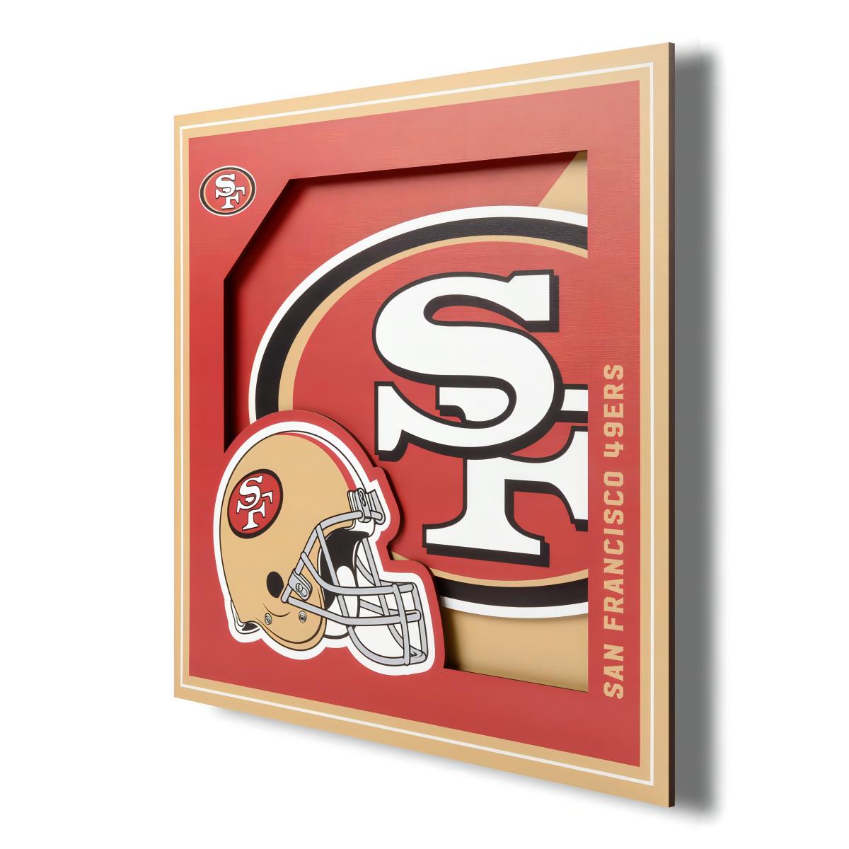 Cuadro NFL You The Fan 3D Logo 49Ers