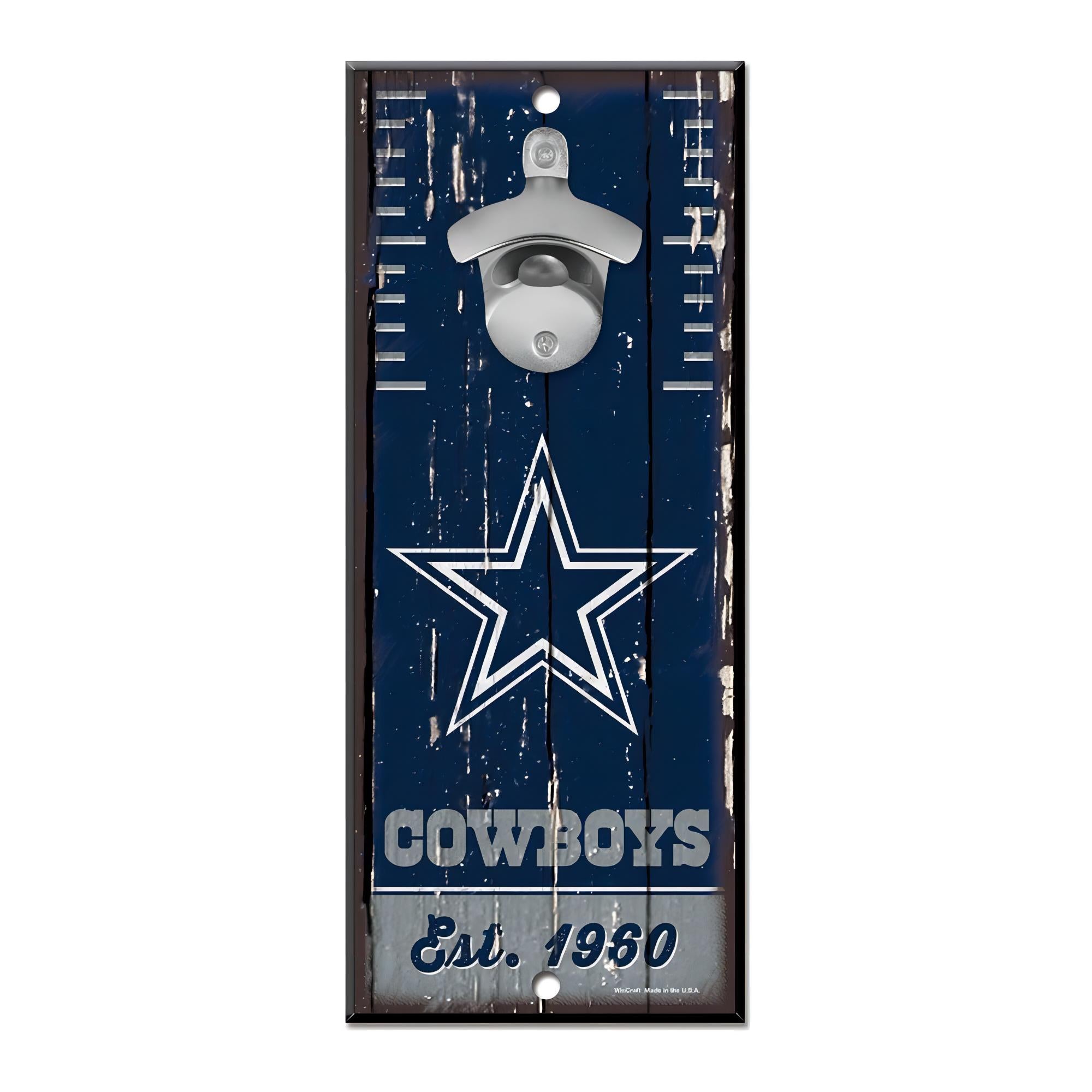 Letrero Madera con Destapador WinCraft Cowboys