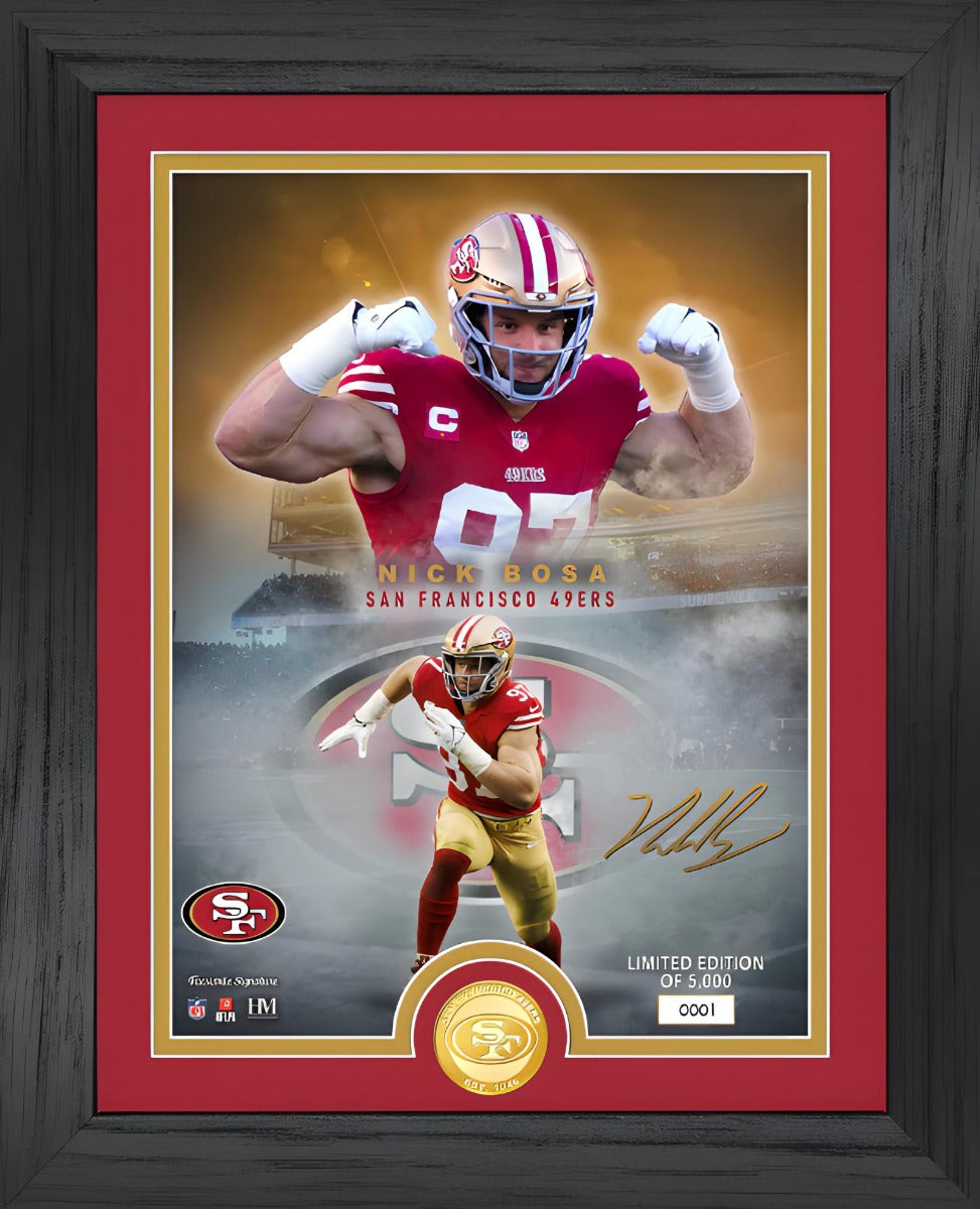 Cuadro Legends Bronze NFL 49ers Nick Bosa