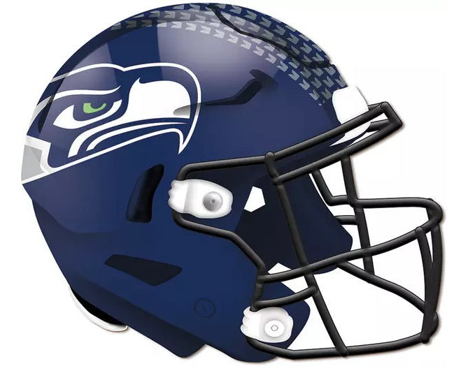 Letrero Madera Authentic Helmet Seahawks