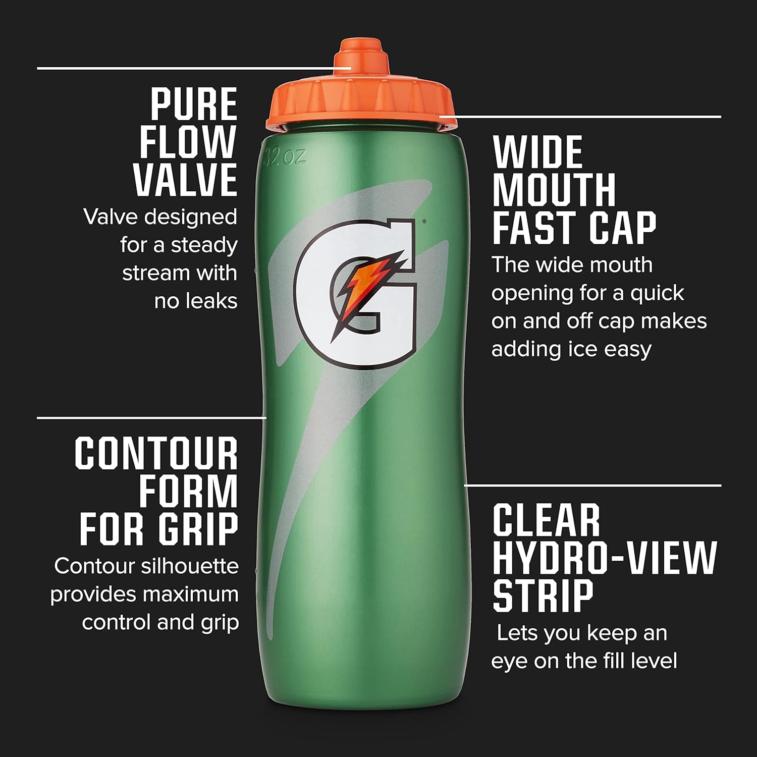 Botella Gatorade Squeeze 32 Oz