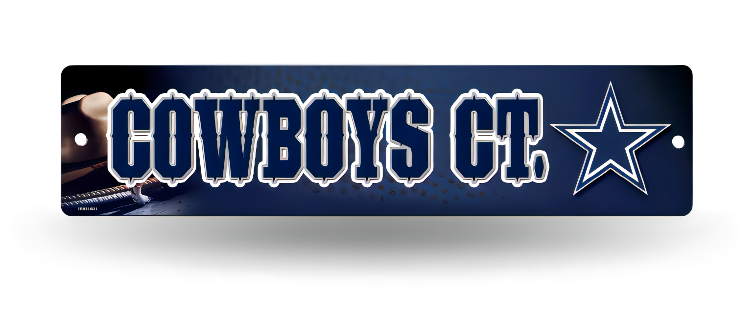 Letrero Plástico Street Sign Cowboys