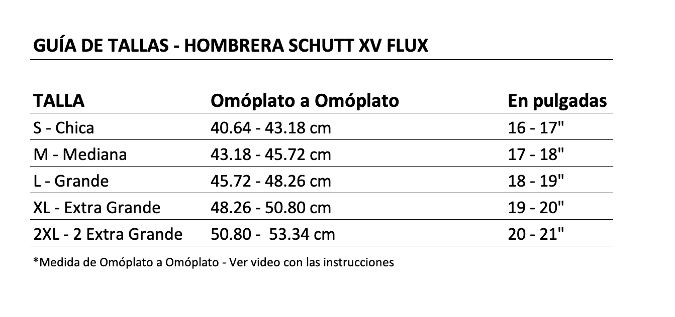 Hombrera de Fútbol Americano Schutt Xv Flux Para Linieros