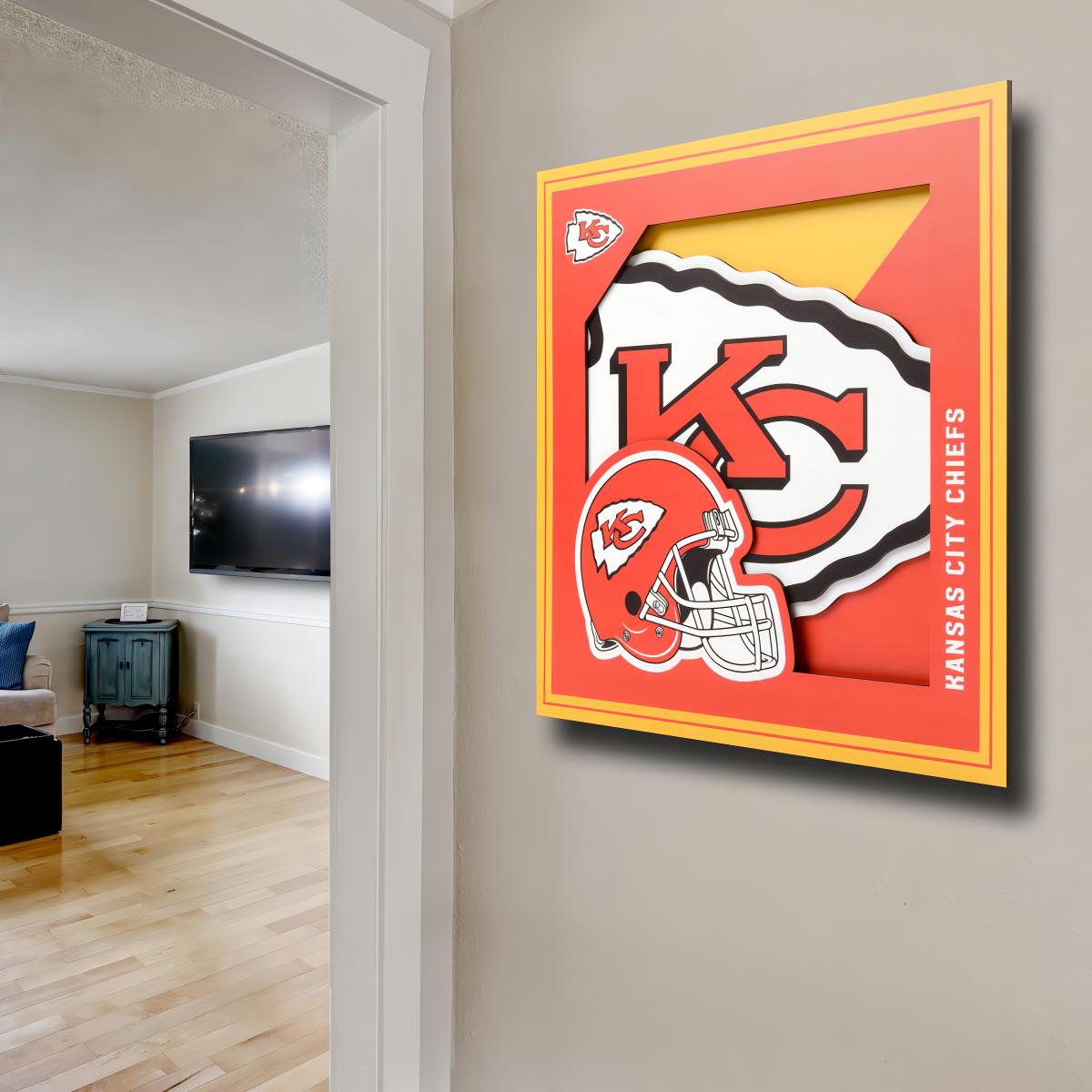 Cuadro NFL You The Fan 3D Logo Chiefs