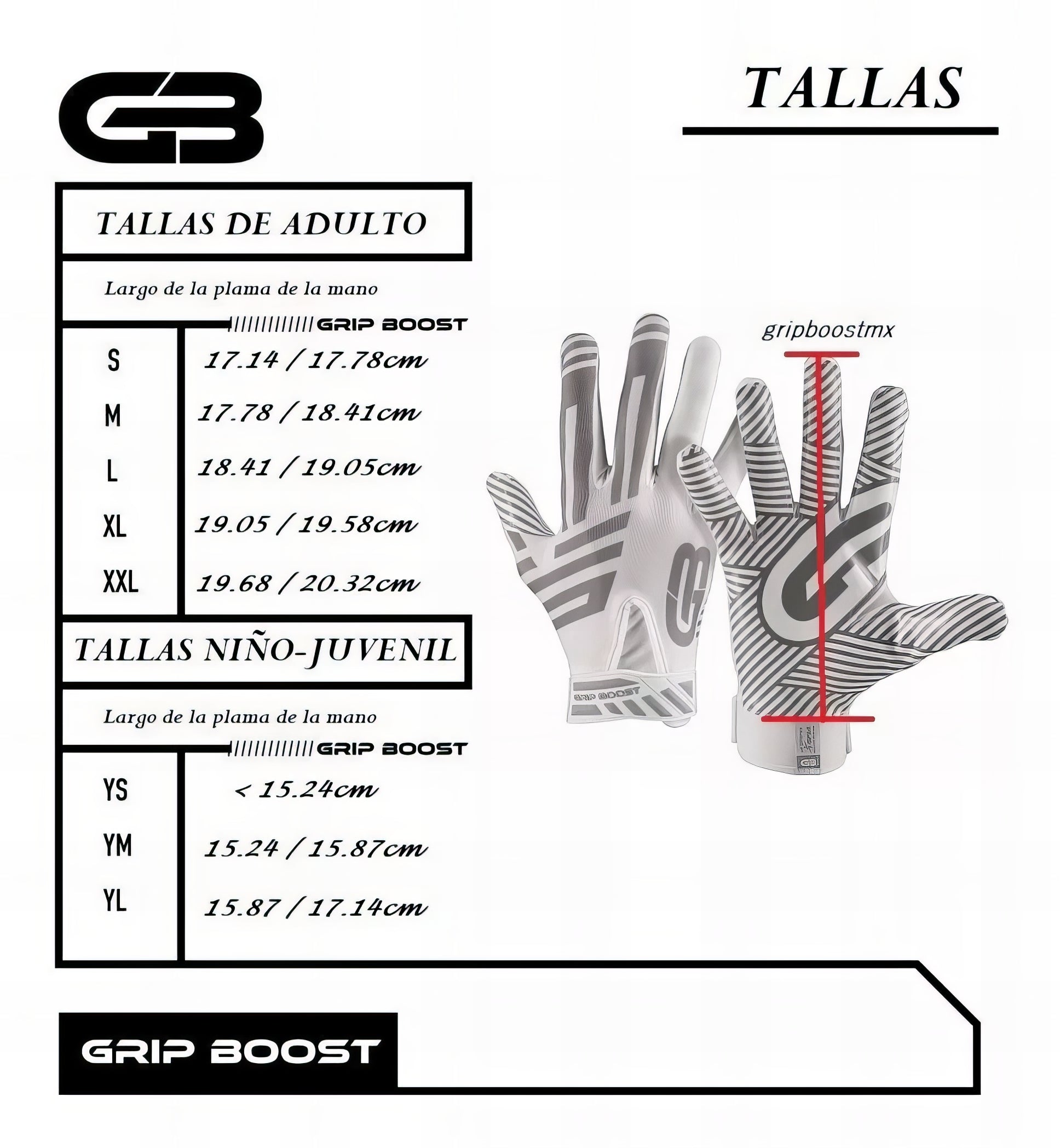 Guante De Americano Grip Boost Stealth 5.0 Solid Youth