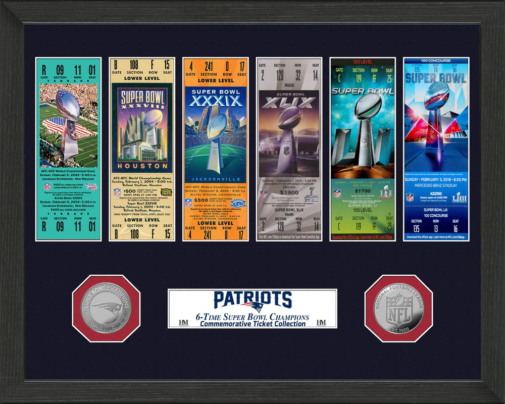 Cuadro Super Bowl Tickets New England Patriots 25