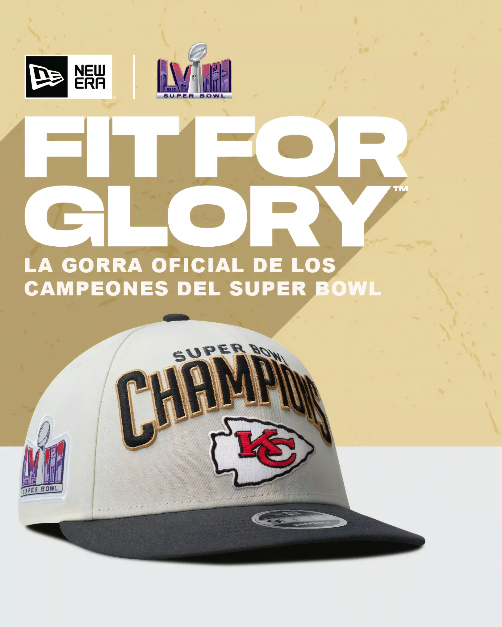 Gorra New Era Kansas City Chiefs Super Bowl LVIII Campeones