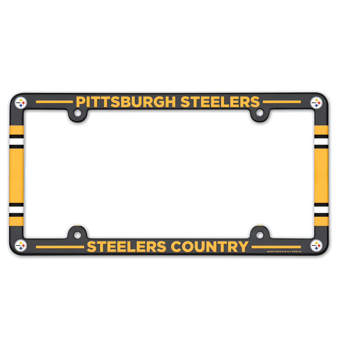 Porta Placa WinCraft Plástico Steelers
