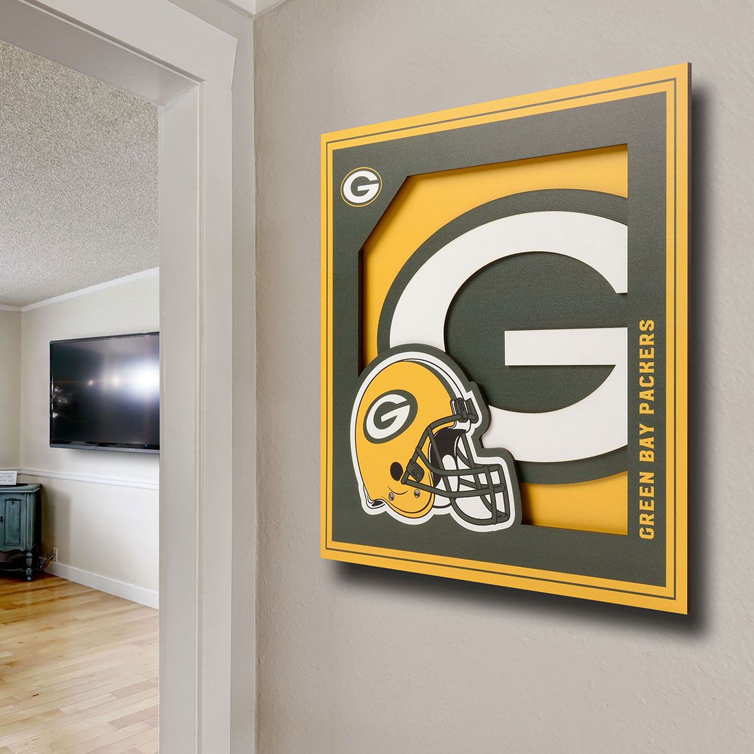 Cuadro NFL You The Fan 3D Logo Packers