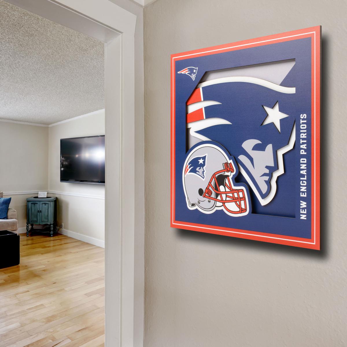 Cuadro NFL You The Fan 3D Logo Patriots