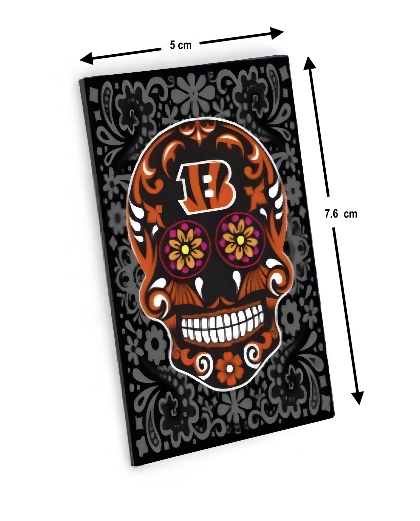 Imán Aminco Sugar Skull Pattern Bengals
