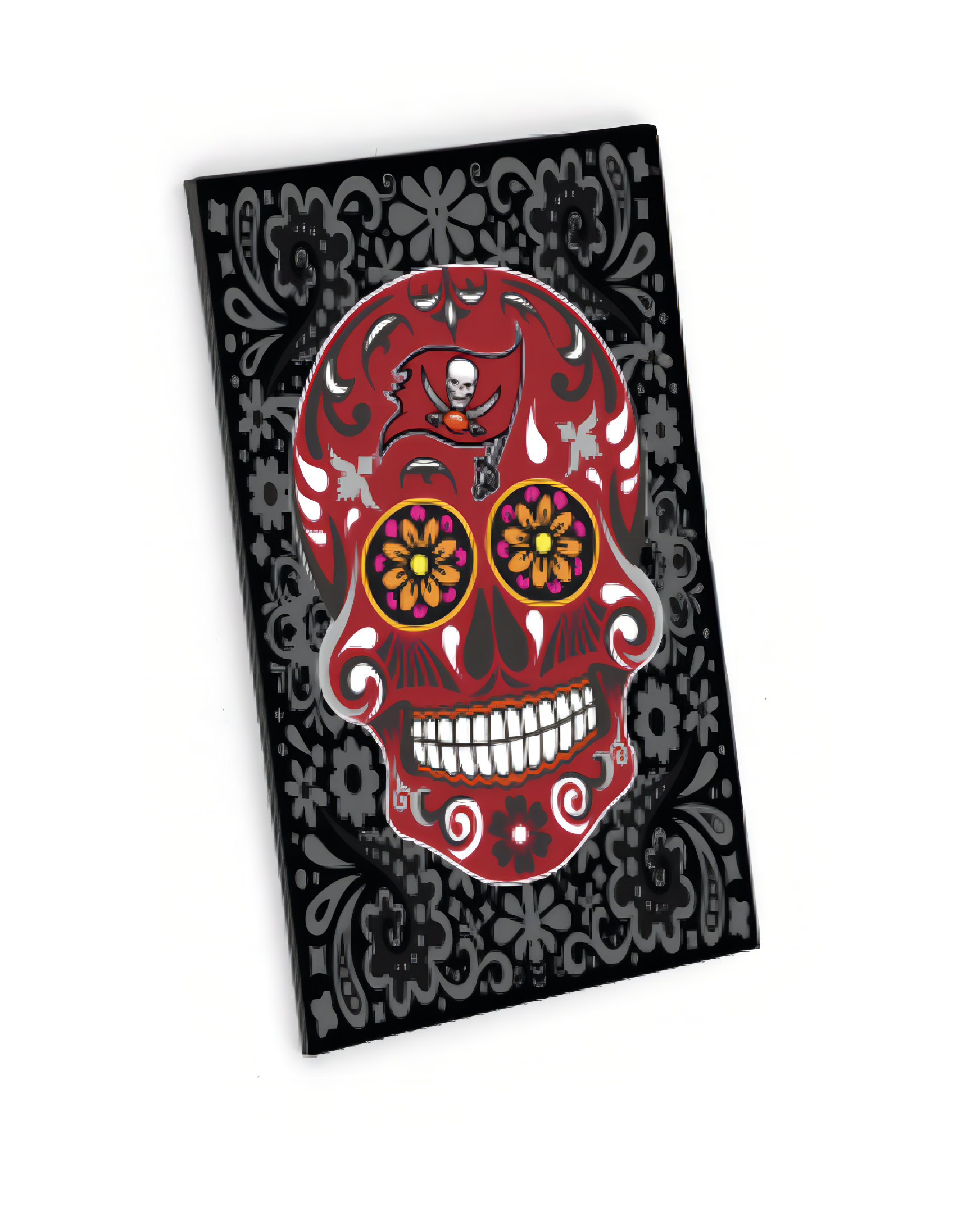 Imán Aminco Sugar Skull Pattern Buccaneers