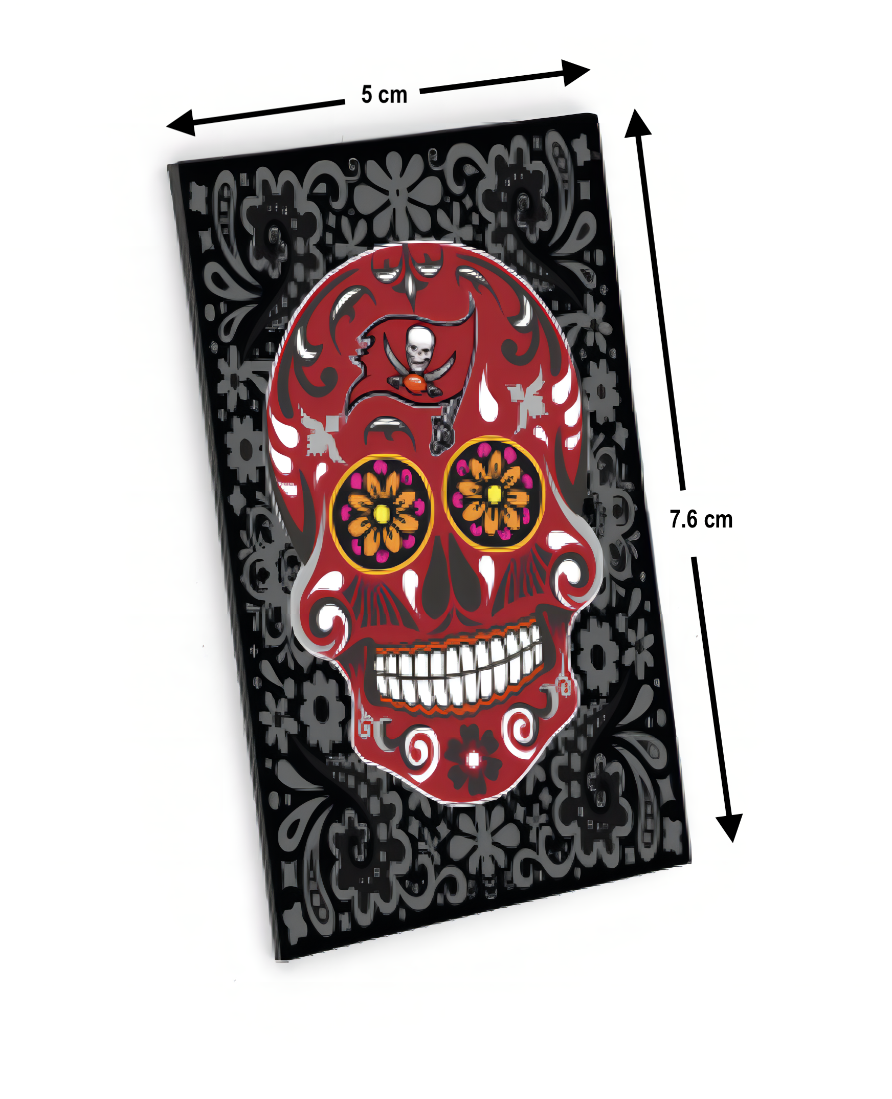 Imán Aminco Sugar Skull Pattern Buccaneers