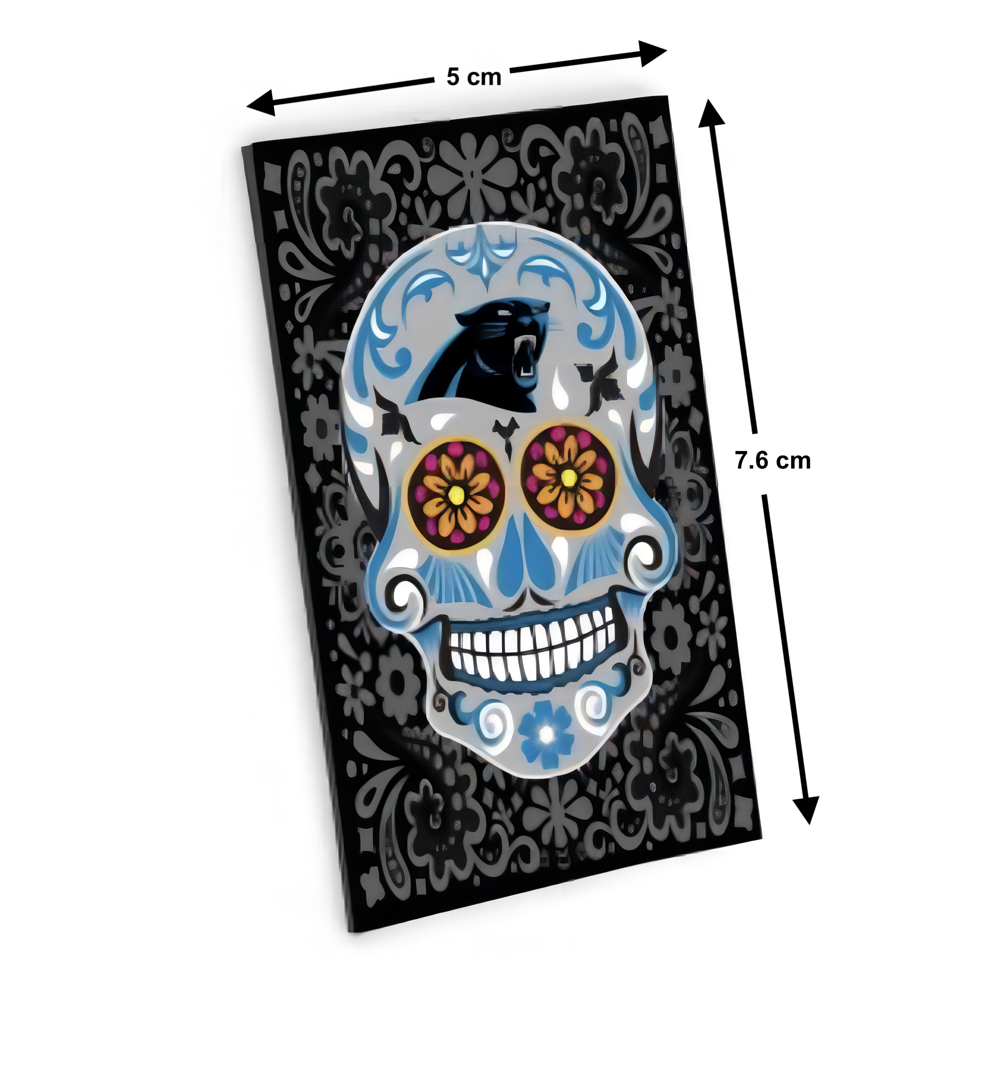 Imán Aminco Sugar Skull Pattern Panthers