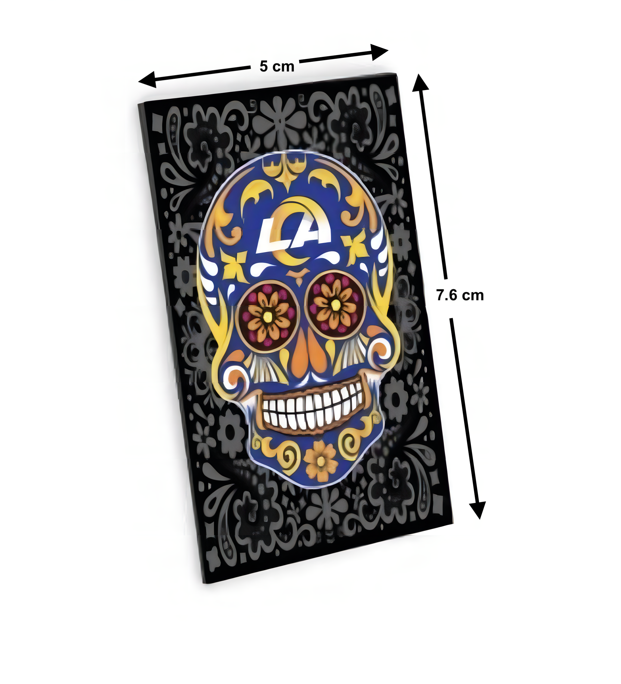 Imán Aminco Sugar Skull Pattern Rams