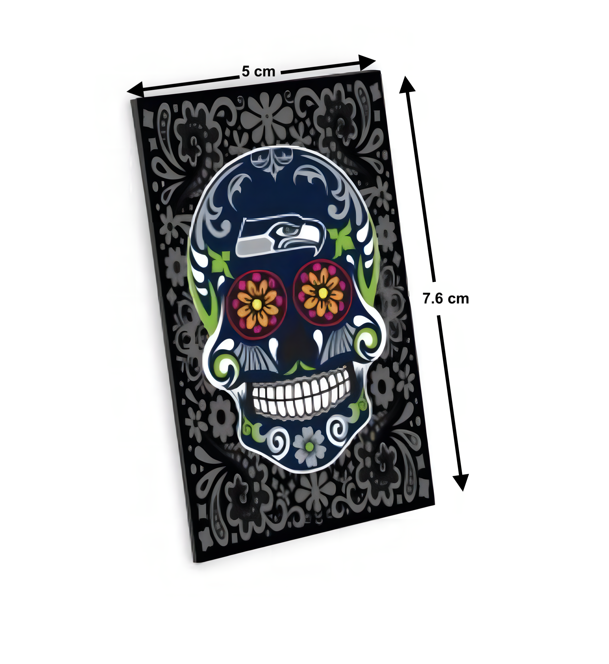 Imán Aminco Sugar Skull Pattern Seahawks