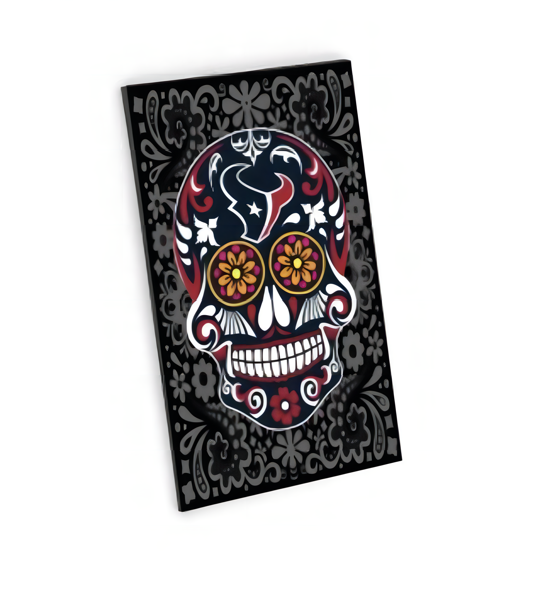 Imán Aminco Sugar Skull Pattern Texans