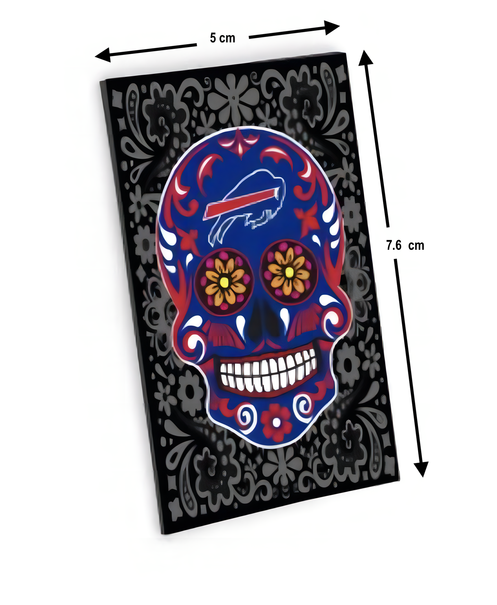 Imán Aminco Sugar Skull Pattern Bills