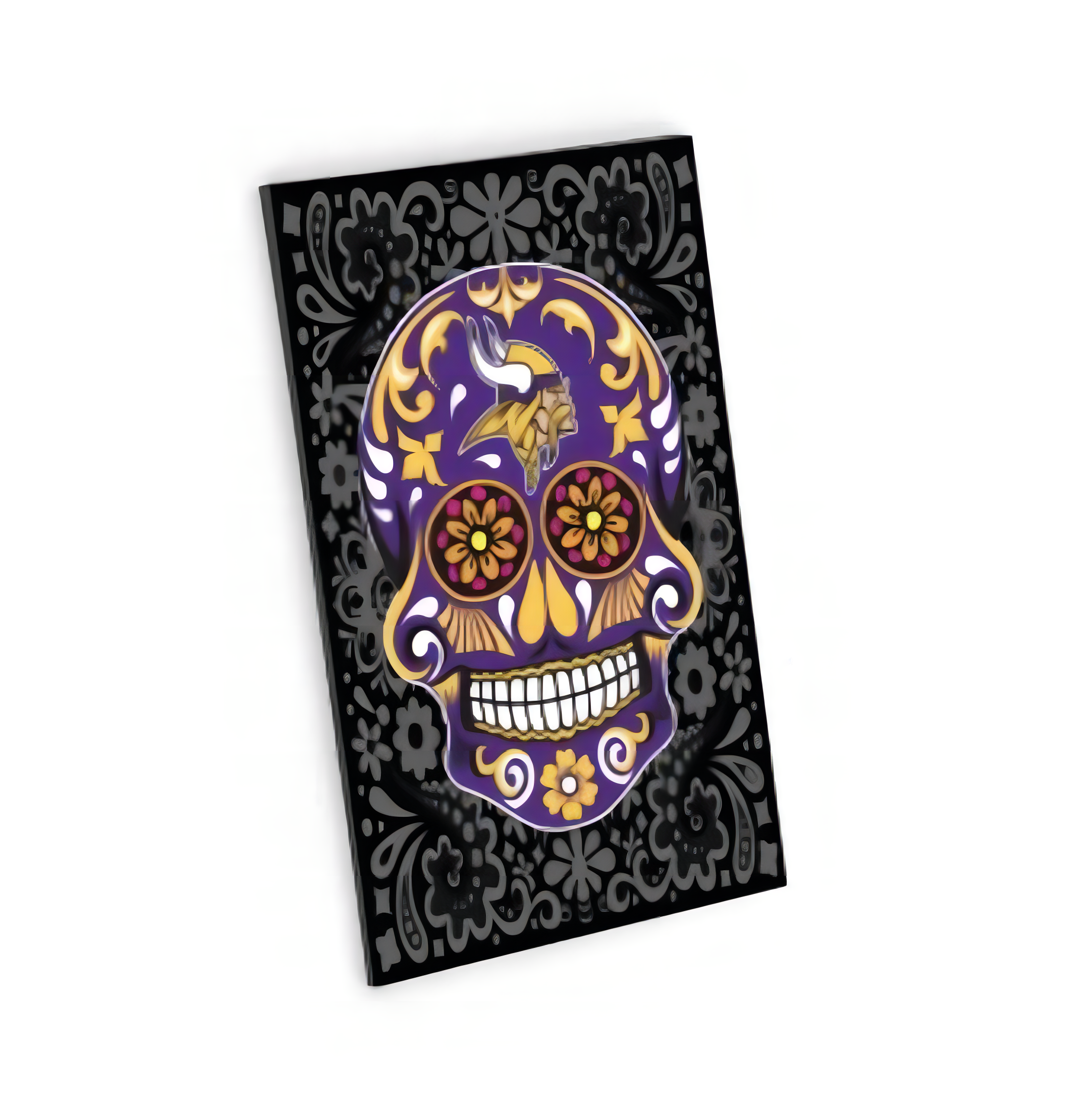 Imán Aminco Sugar Skull Pattern Vikings