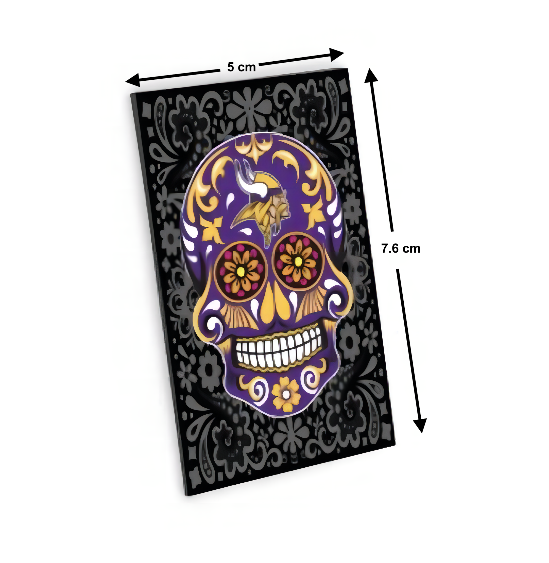 Imán Aminco Sugar Skull Pattern Vikings