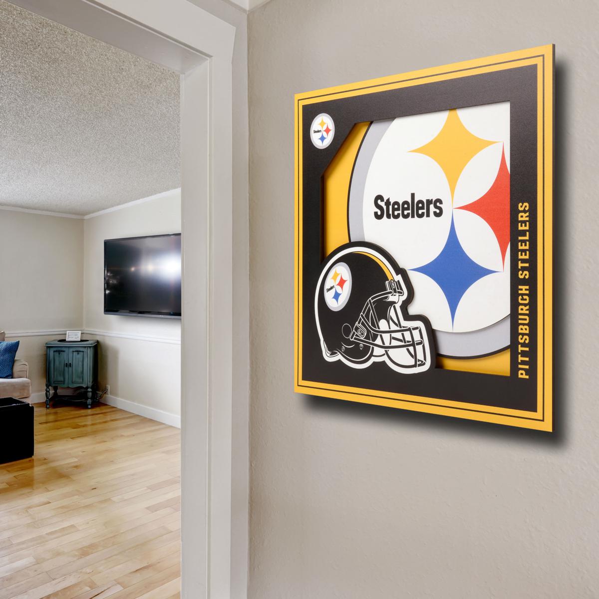Cuadro NFL You The Fan 3D Logo Steelers