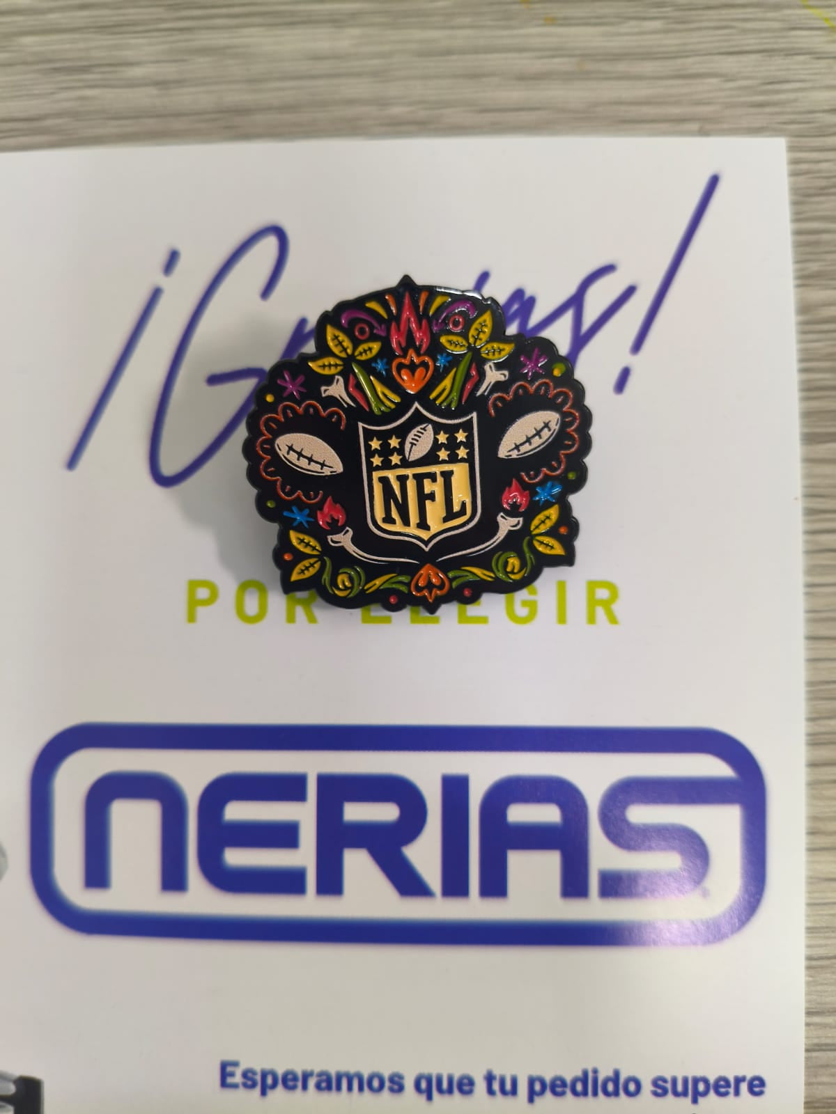 Pin Aminco Hasta La Muerte 25 NFL Shield