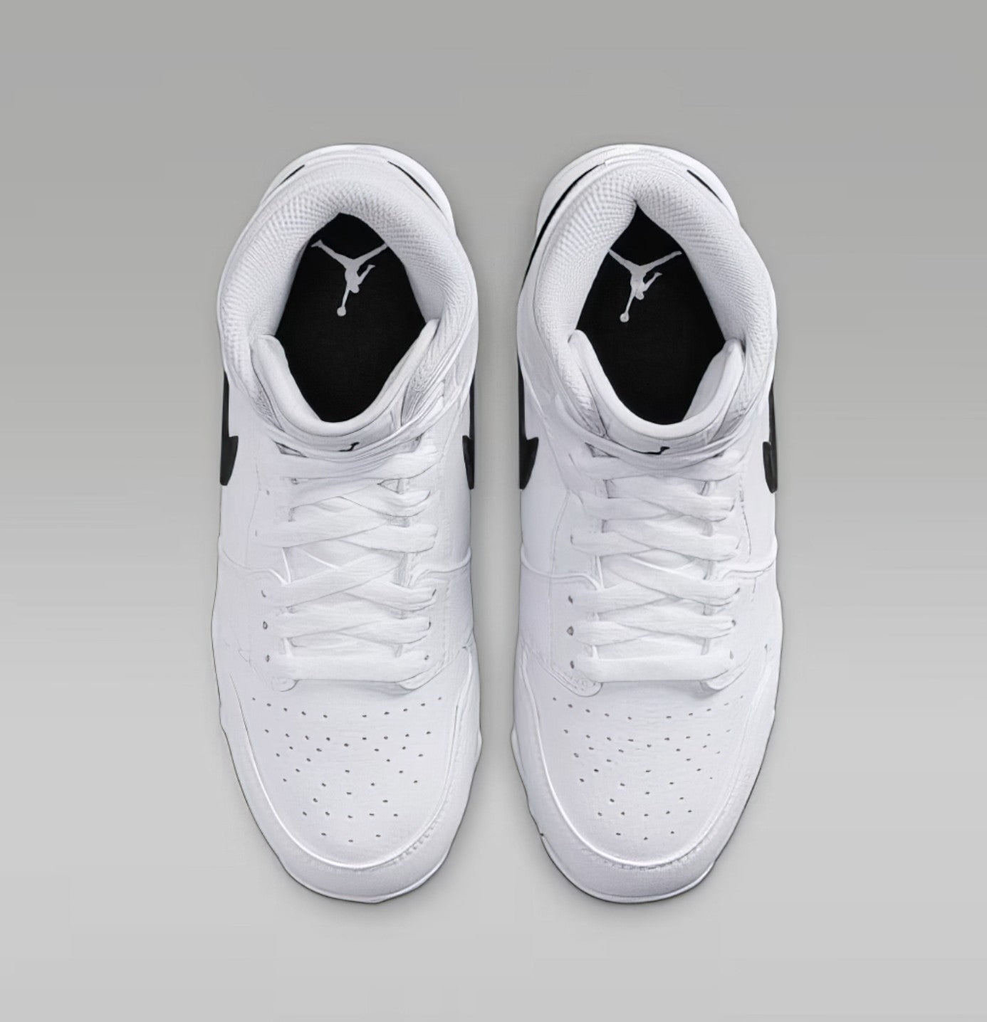 Zapato Cleats Nike Jordan 1 Mid 25 Youth Blanco