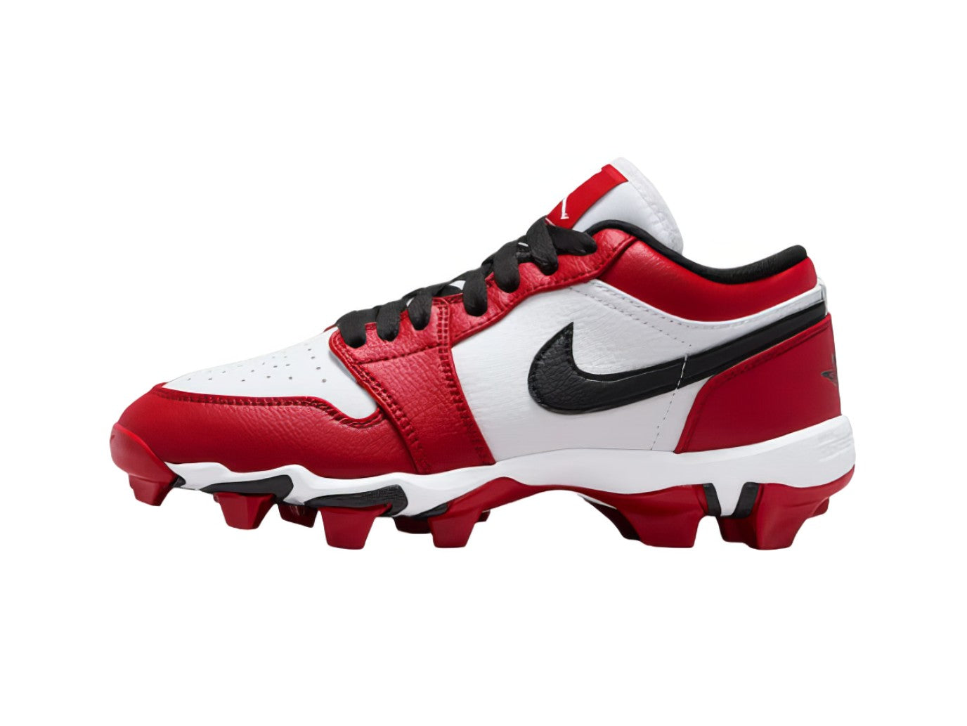 Zapato Cleats Nike Jordan 1 Low 25 Youth Blanco/Rojo
