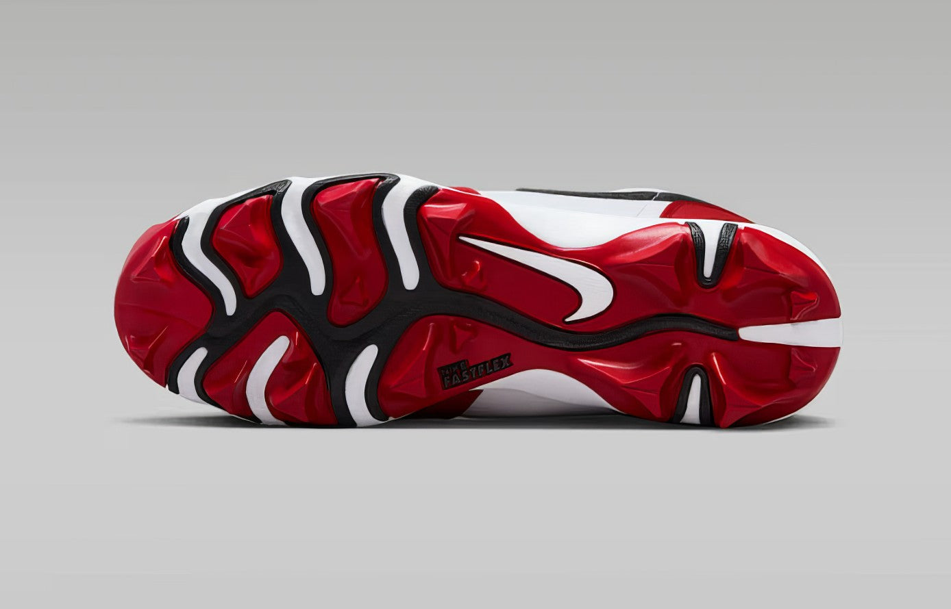 Zapato Cleats Nike Jordan 1 Low 25 Youth Blanco/Rojo