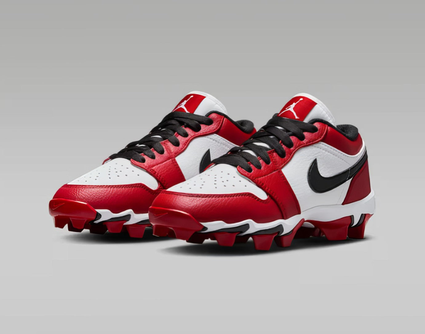 Zapato Cleats Nike Jordan 1 Low 25 Youth Blanco/Rojo