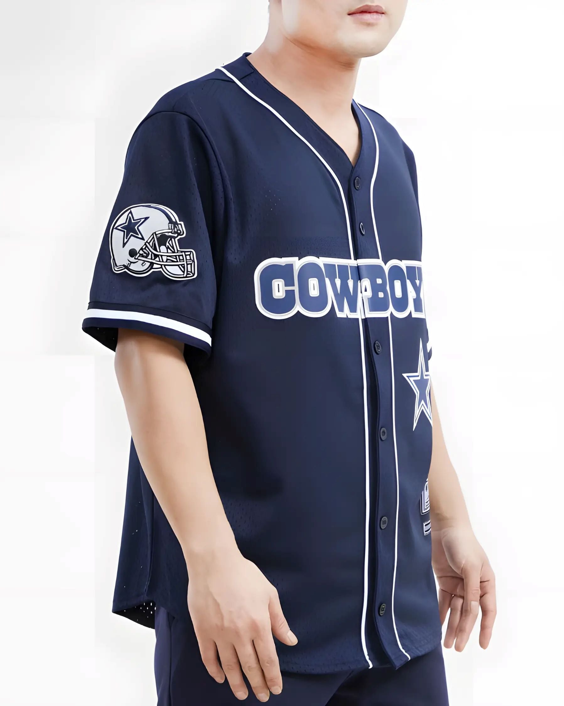 Playera Fútbol Americano Button UP NFL Cowboys