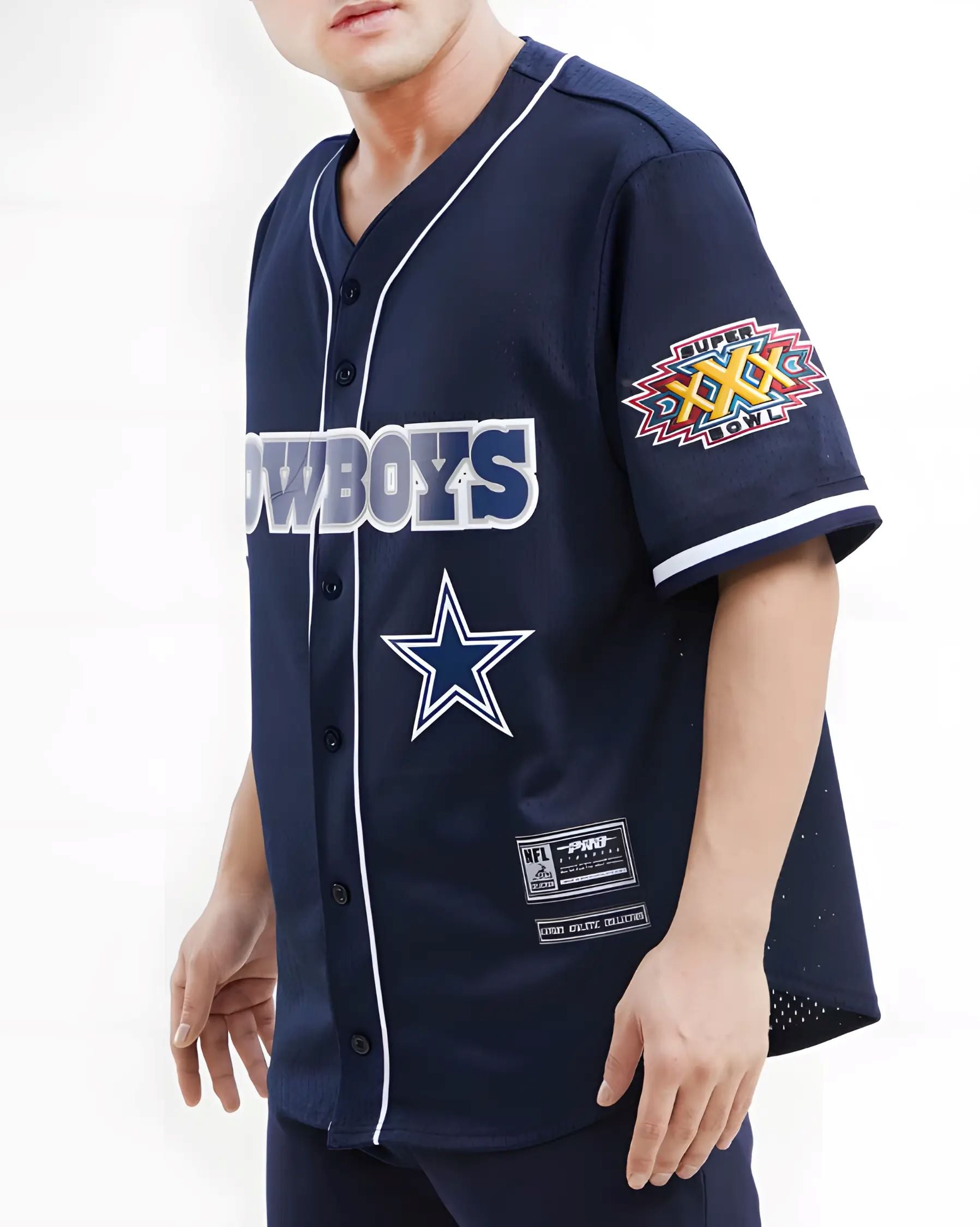 Playera Fútbol Americano Button UP NFL Cowboys