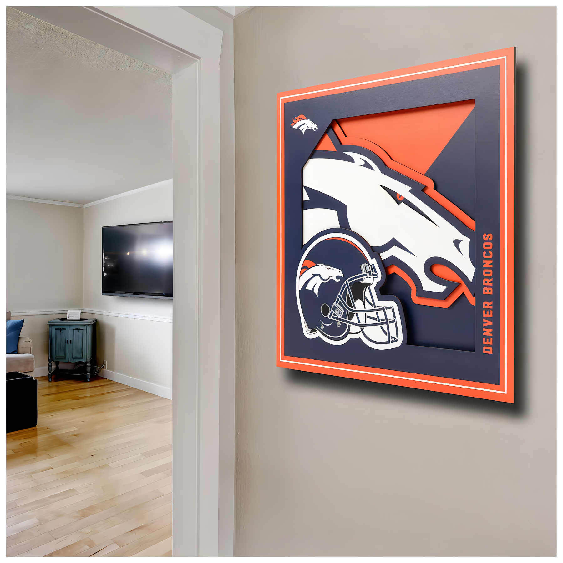 Cuadro NFL You The Fan 3D Logo Broncos