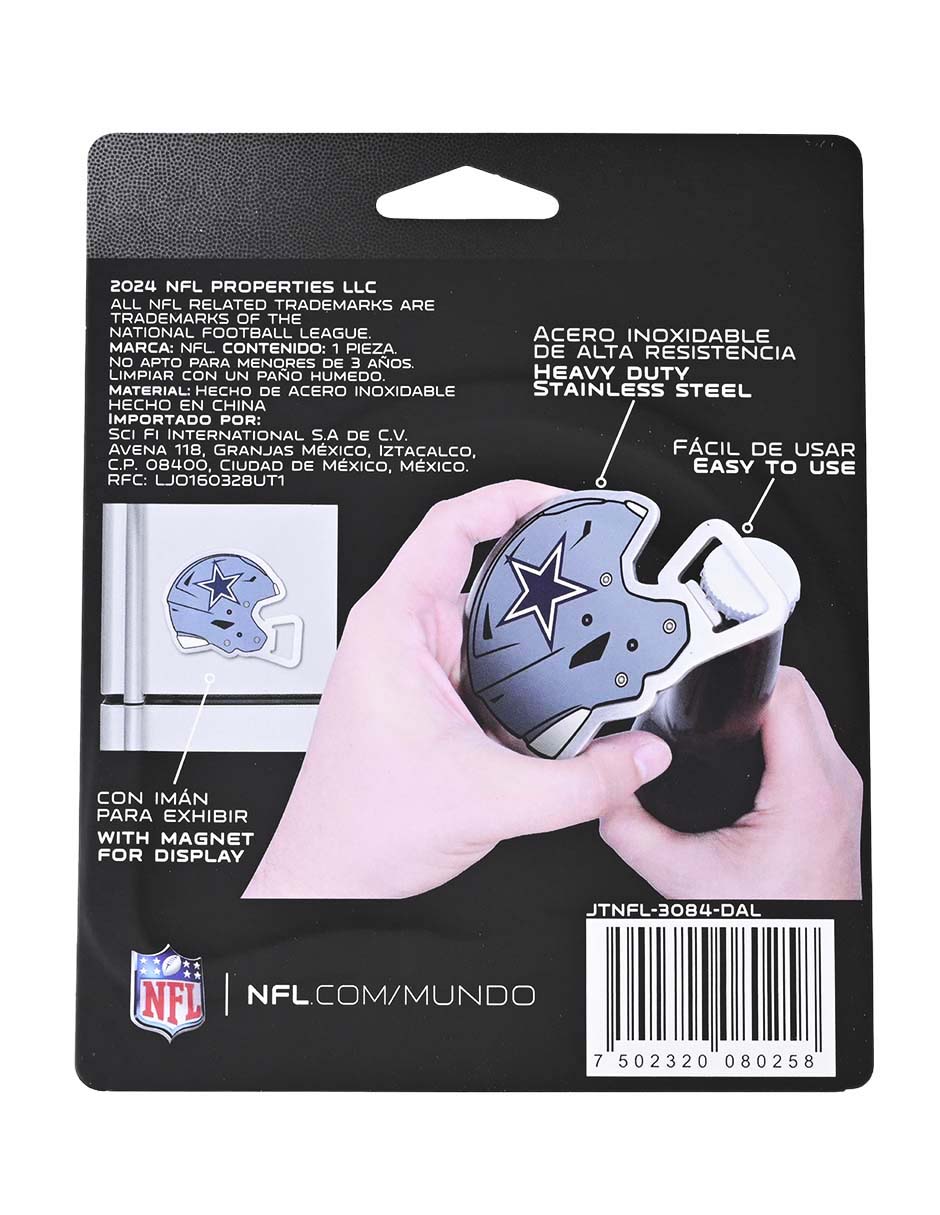 Imán Destapador De Botella Casco NFL Dallas Cowboys