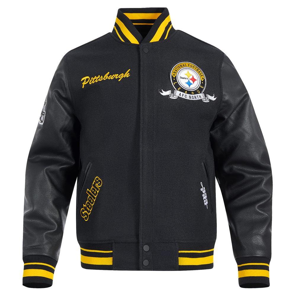Chamarra Varsity Pro Standard Team Badge Pittsburgh Steelers