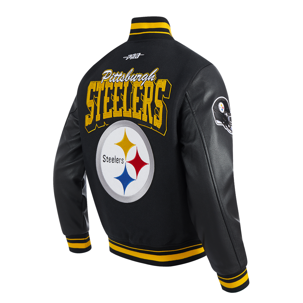 Chamarra Varsity Pro Standard Team Badge Pittsburgh Steelers