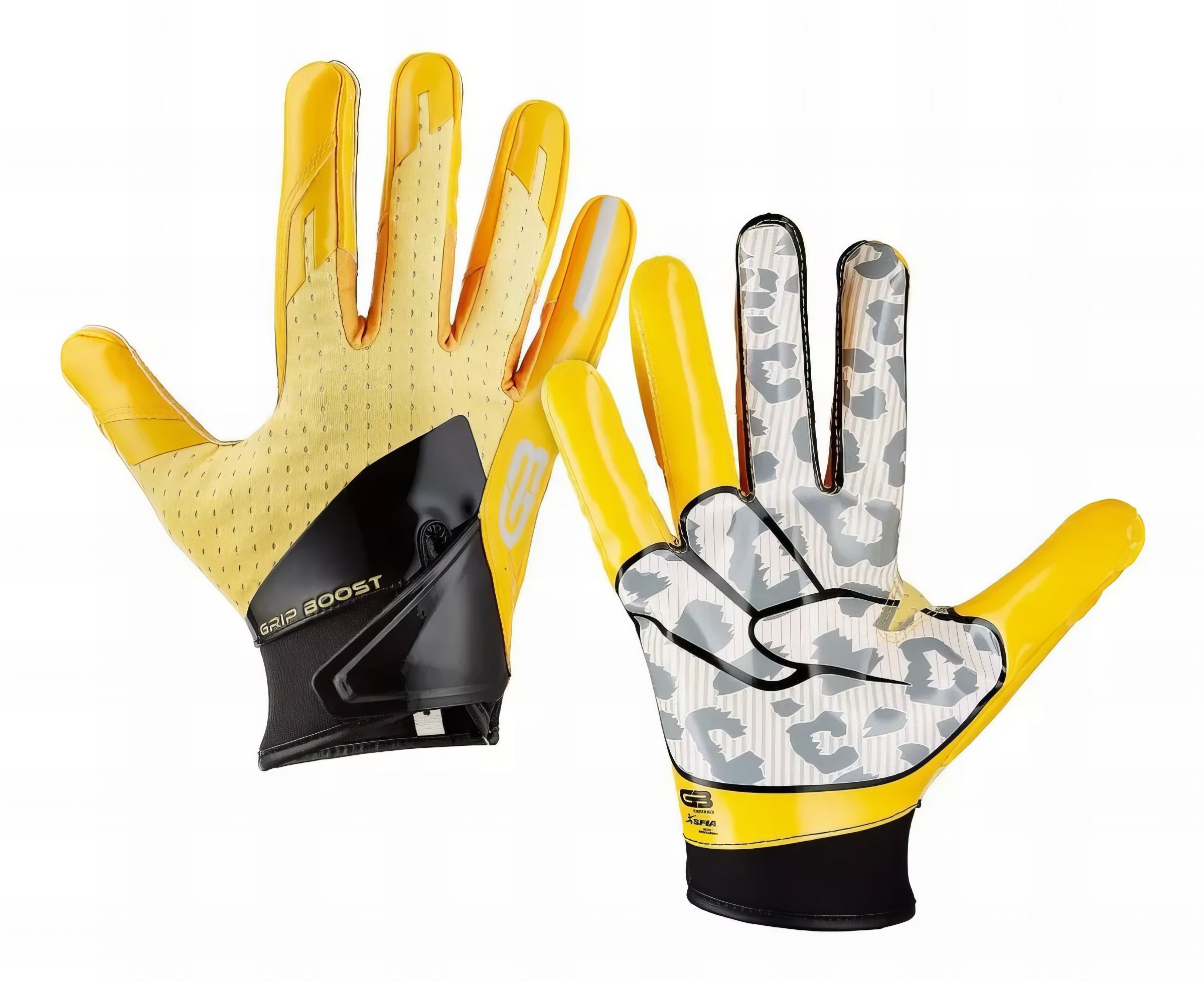 Guante De Americano Grip Boost Peace Stealth Oro