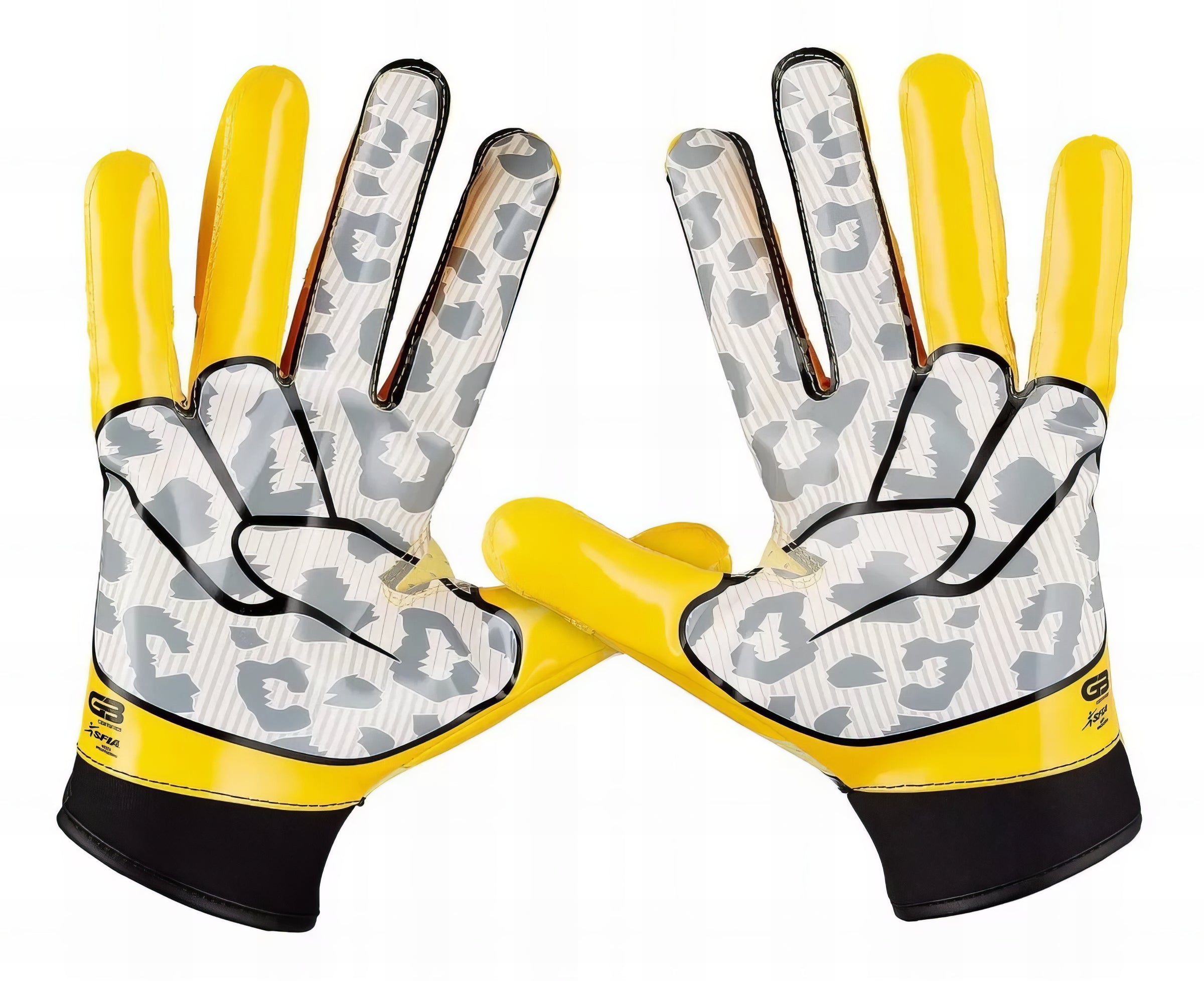 Guante De Americano Grip Boost Peace Stealth Oro