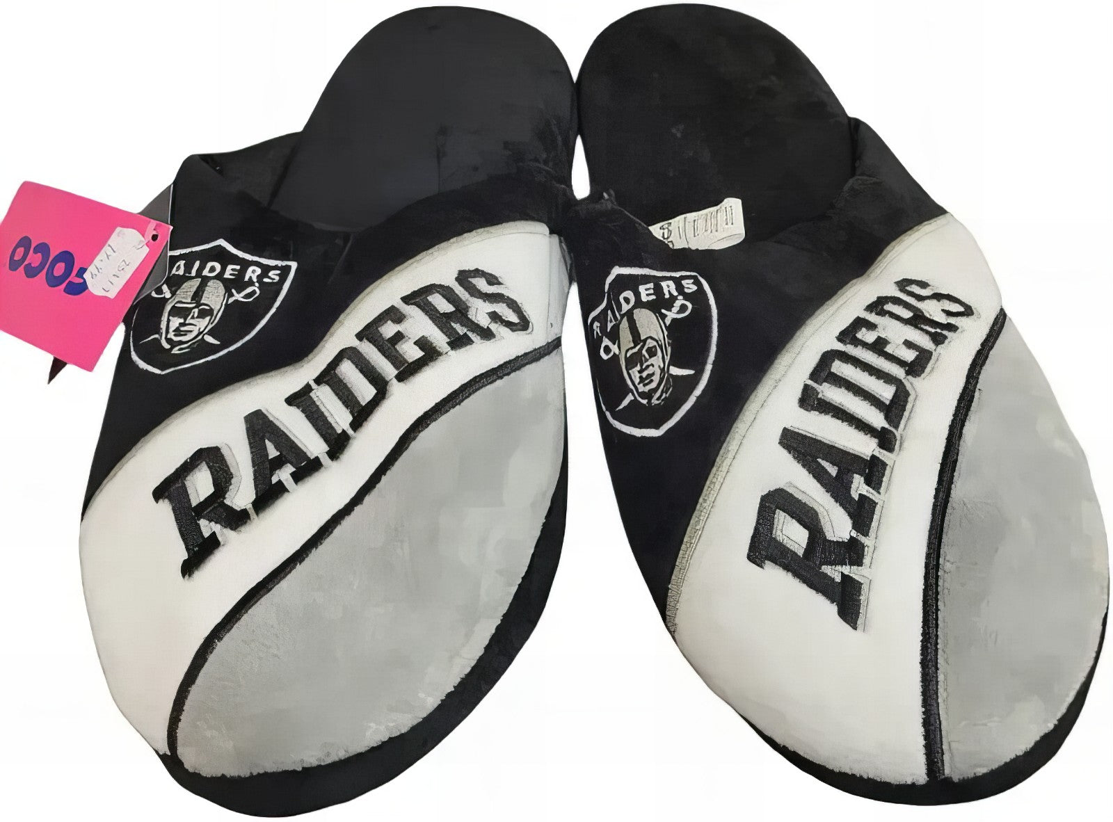 Pantuflas Afelpadas Suaves Foco Curve NFL Raiders