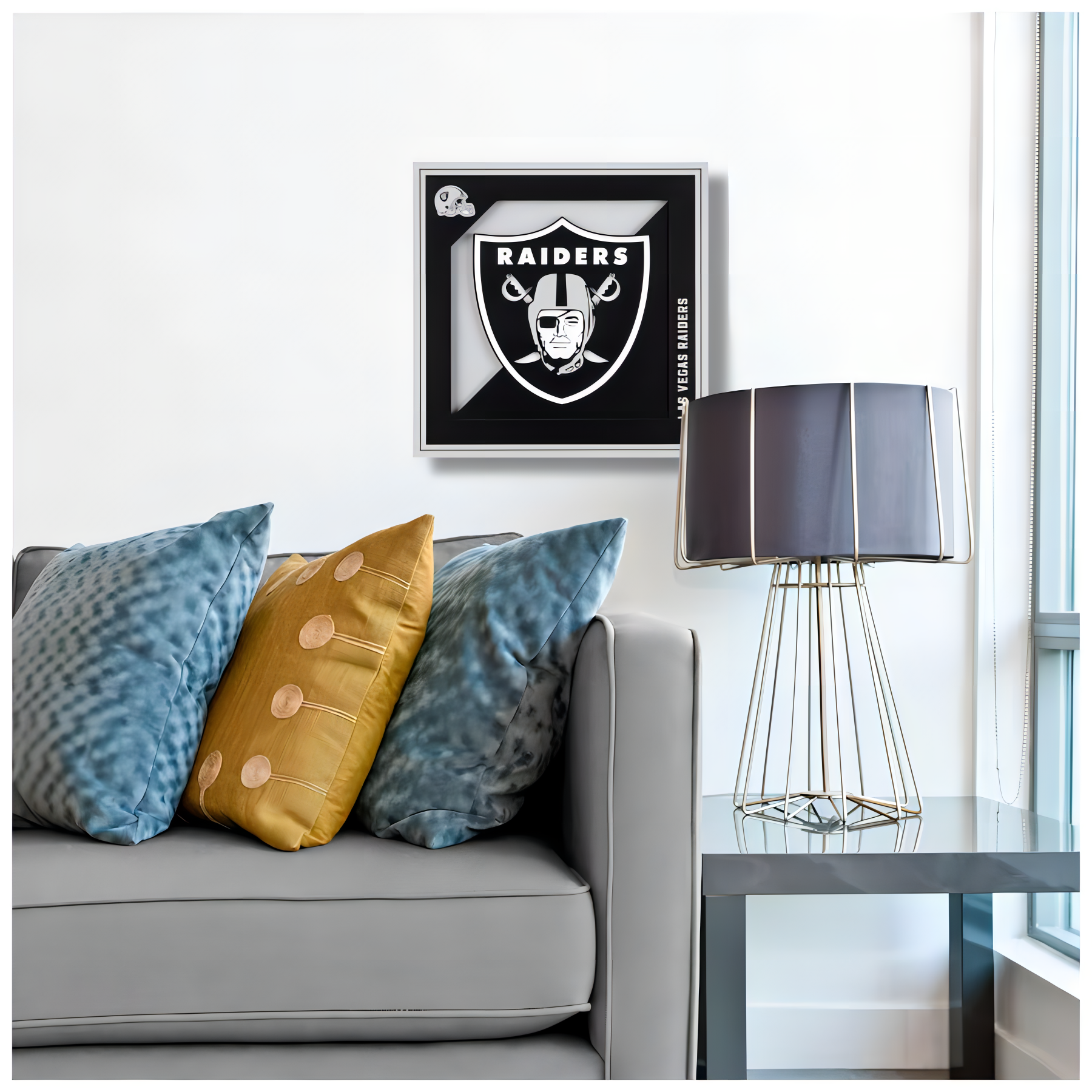 Cuadro NFL You The Fan 3D Logo Raiders