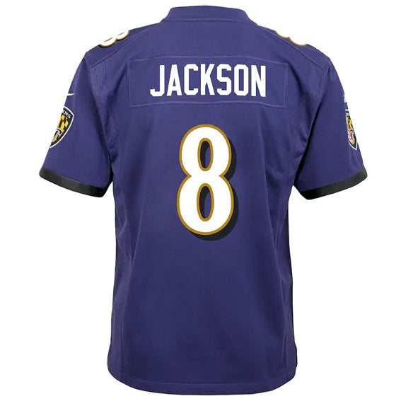 Jersey Game Yth Ravens Jackson TC Juvenil