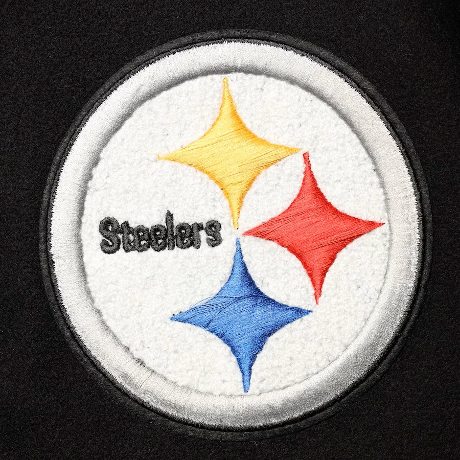 Chamarra Pro Standard Varsity Lana y Piel NFL Steelers
