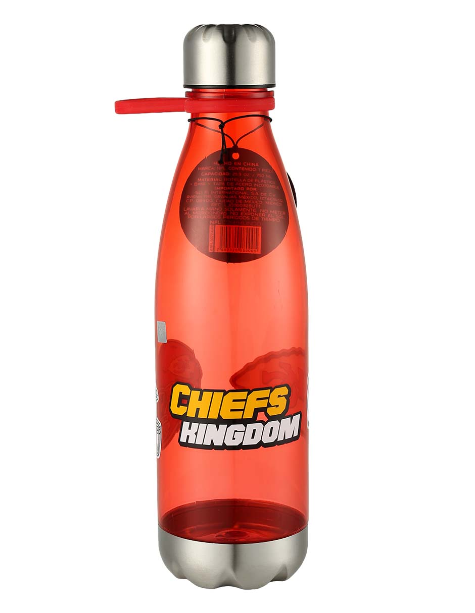 Botella De Plástico NFL Water Bottle 750ml Chiefs
